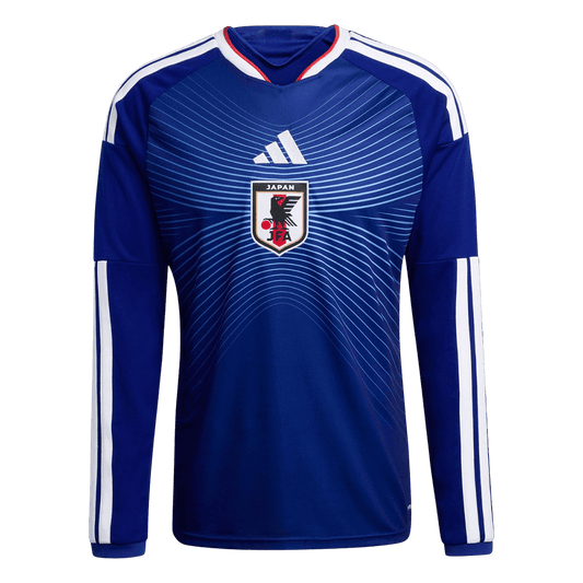 Japan Thuisshirt Lange Mouwen - Wereldkampioenschap 2026 Marineblauw Grote Maten