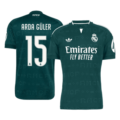 ARDA GÜLER #15 Real Madrid Extérieur Maillot 2026/27 Vert