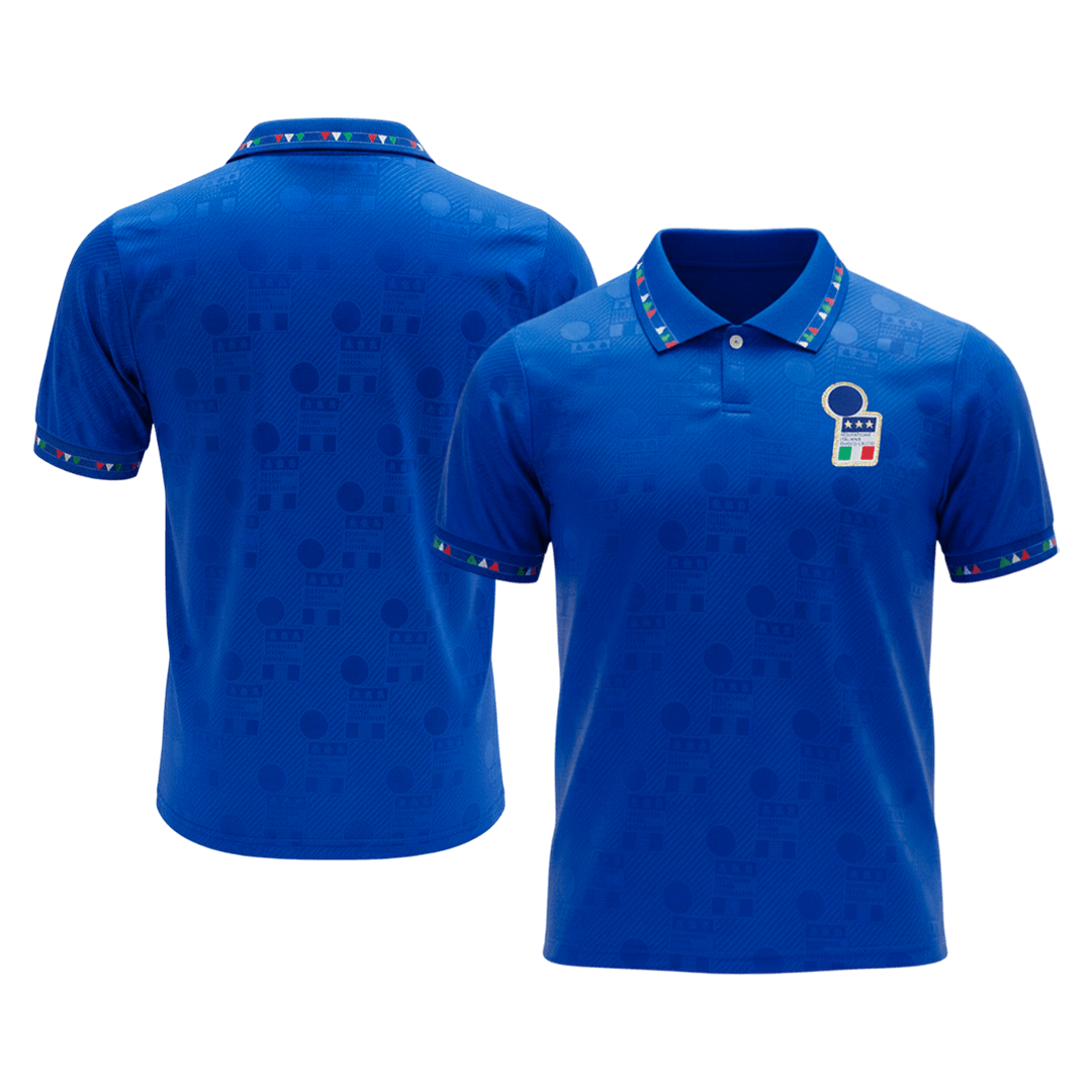 Retro Italie Domicile Maillot 1994 Bleu