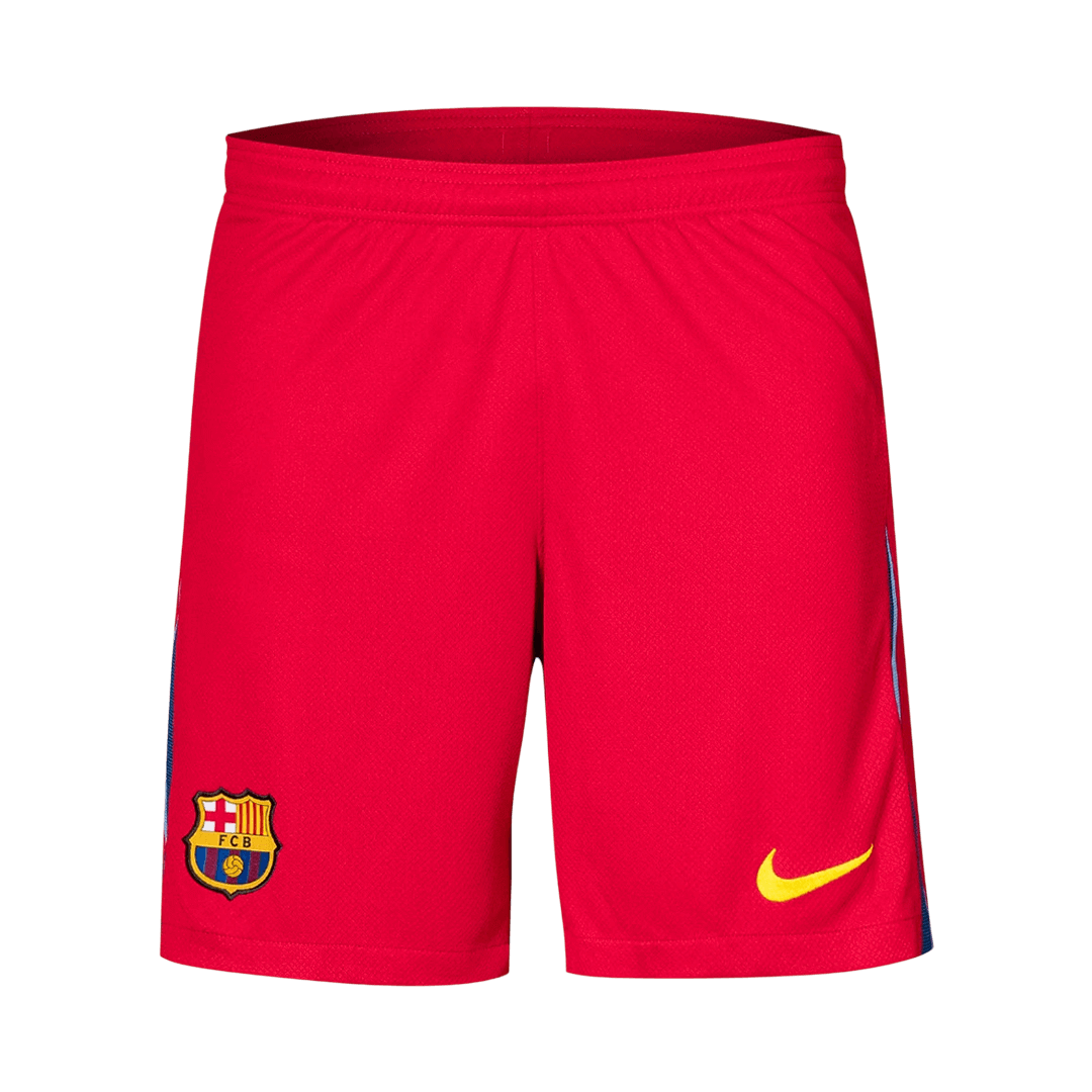 Barcelona Vierde Uittenue Korte Broek 2025/26 Rood
