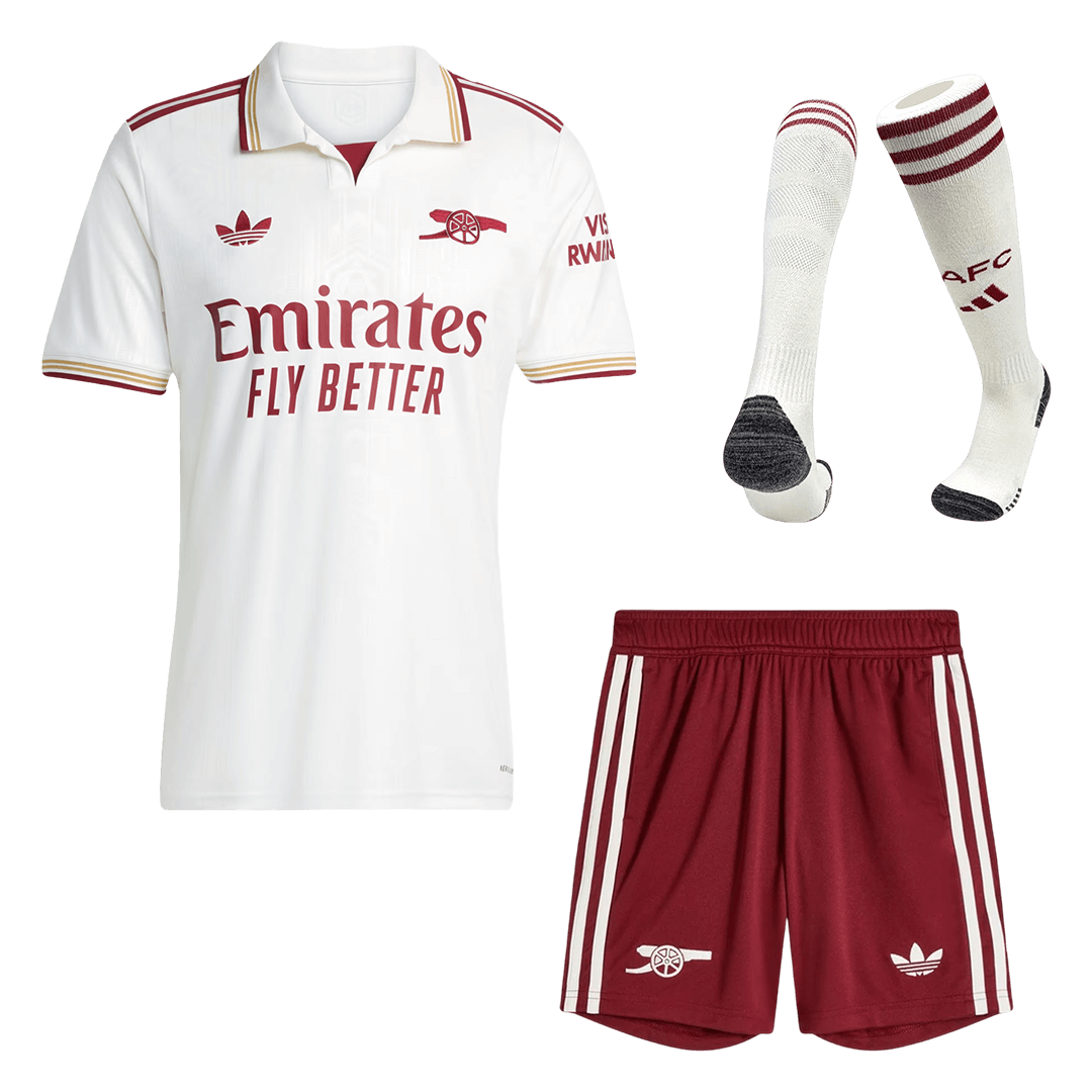 Arsenal Derde Thuistenue 2025/26 Wit