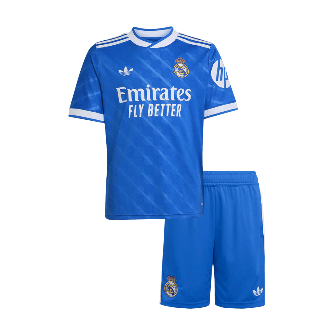 Real Madrid Derde Shirt Kit 2025/26 Junior Blauw