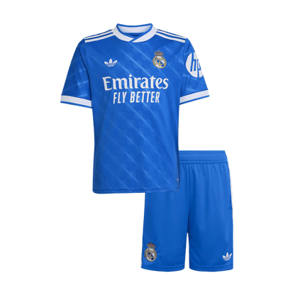 Real Madrid Derde Shirt Kit 2025/26 Junior Blauw