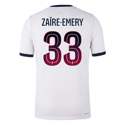 ZAÏRE-EMERY #33 Les Paris Extérieur Maillot 2026/27 Blanc Joueur