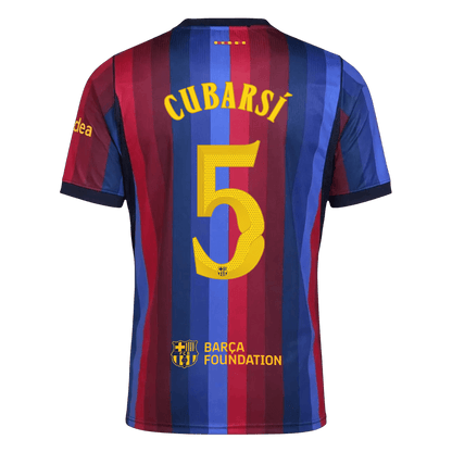CUBARSÍ #5 Barcelone Domicile Maillot 2026/27 Blue&Garnet - UCL