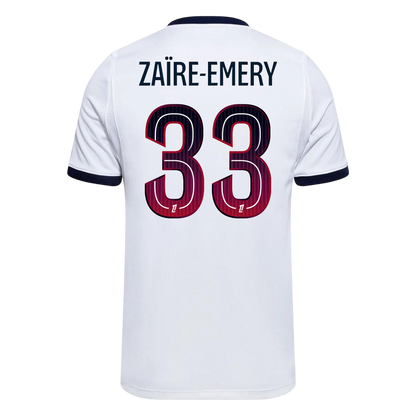 ZAÏRE-EMERY #33 Les Paris Extérieur Maillot 2026/27 Blanc