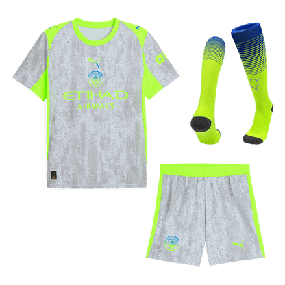 Manchester City Derde Thuisshirt Kit 2025/26 Grijs