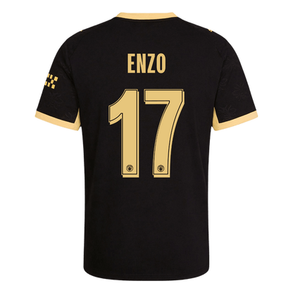 ENZO #17 Manchester City Extérieur Maillot 2026/27 Noir Joueur - UCL