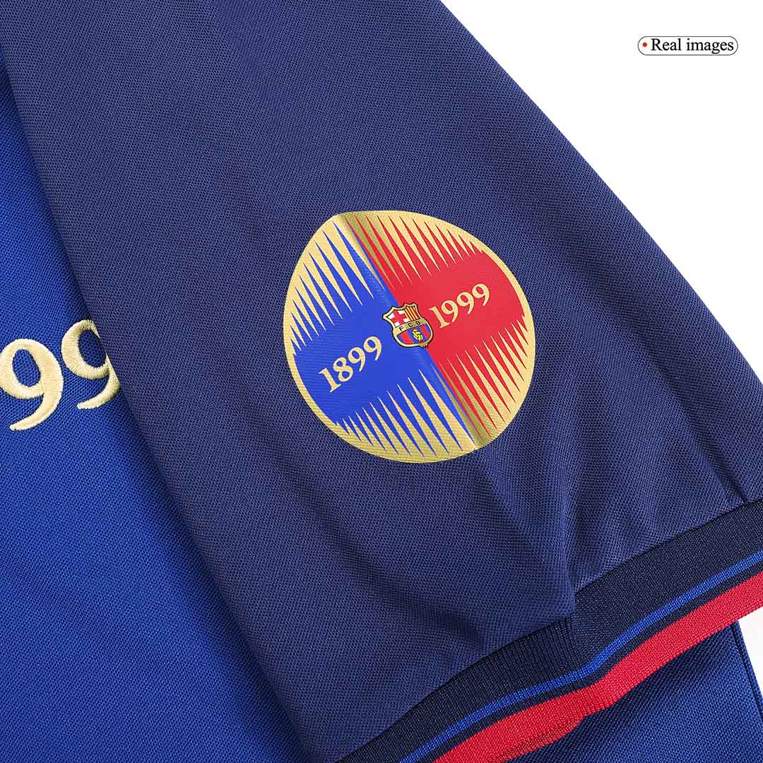 GUARDIOLA #4 Retro Barcelona Thuisshirt 1999/00 - 100-jarig jubileum