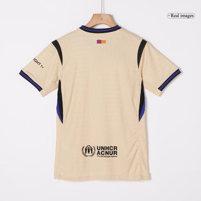 LAMINE YAMAL #10 Barcelone Extérieur Maillot 2025/26 Jaune Authentique - UCL