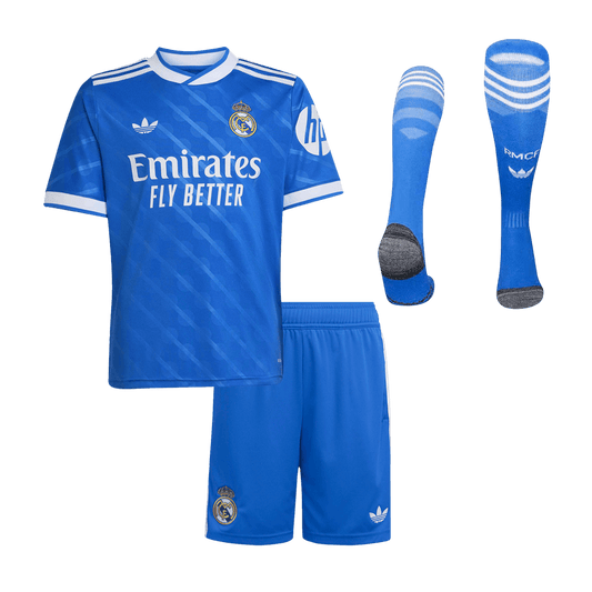 Real Madrid Derde Shirt Kit 2025/26 Junior Blauw