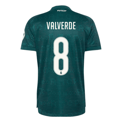 VALVERDE #8 Real Madrid Extérieur Maillot 2026/27 Vert Joueur