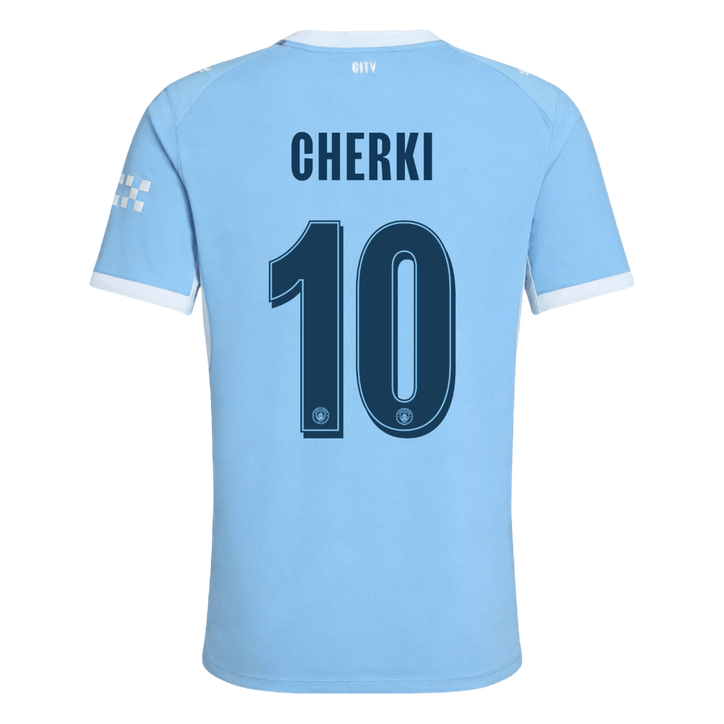 CHERKI #10 Manchester City Domicile Maillot 2026/27 Bleu Joueur - UCL
