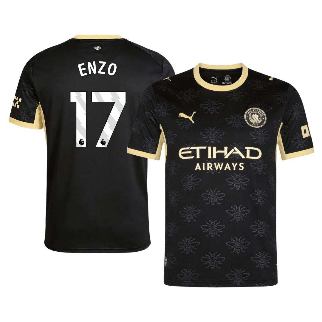 ENZO #17 Manchester City Extérieur Maillot 2026/27 Noir