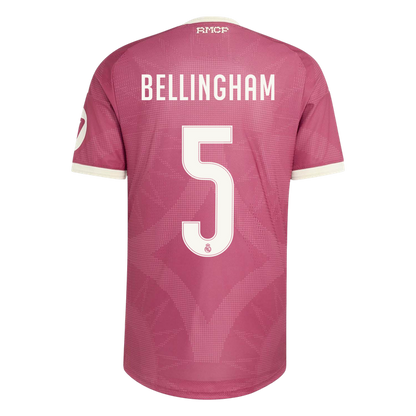 BELLINGHAM #5 Real Madrid Third Maillot 2026/27 Rose Joueur