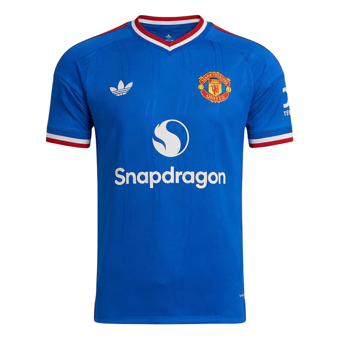 B. FERNANDES #8 Manchester United Extérieur Maillot 2026/27 Bleu Joueur