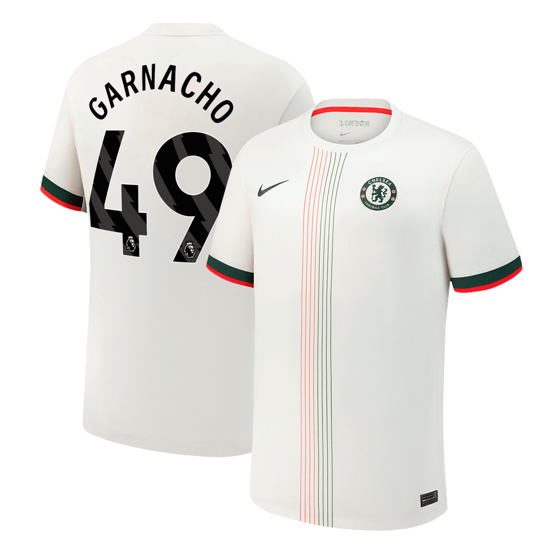 GARNACHO #49 Chelsea Uitshirt 2025/26 Wit