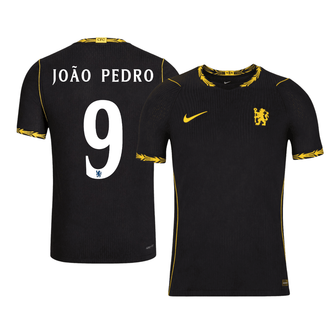 JOÃO PEDRO #9 Chelsea Extérieur Maillot 2026/27 Balck Joueur - UCL
