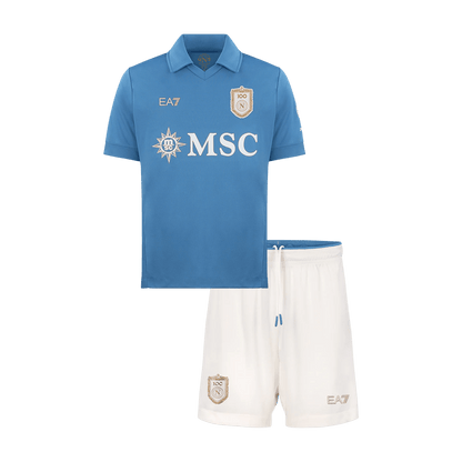 Naples Domicile Maillot Kit 2026/27 Enfant Bleu