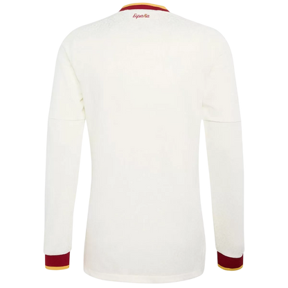 Vente Flash Espagne Extérieur Maillot Manches Longues - Coupe du Monde 2026 Blanc