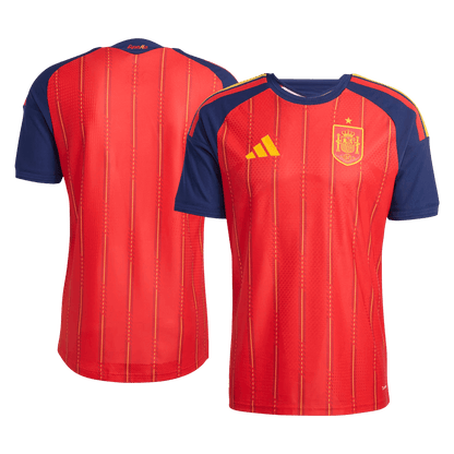 Spanje Thuis Shirt Wereldkampioenschap 2026 Rood Speler