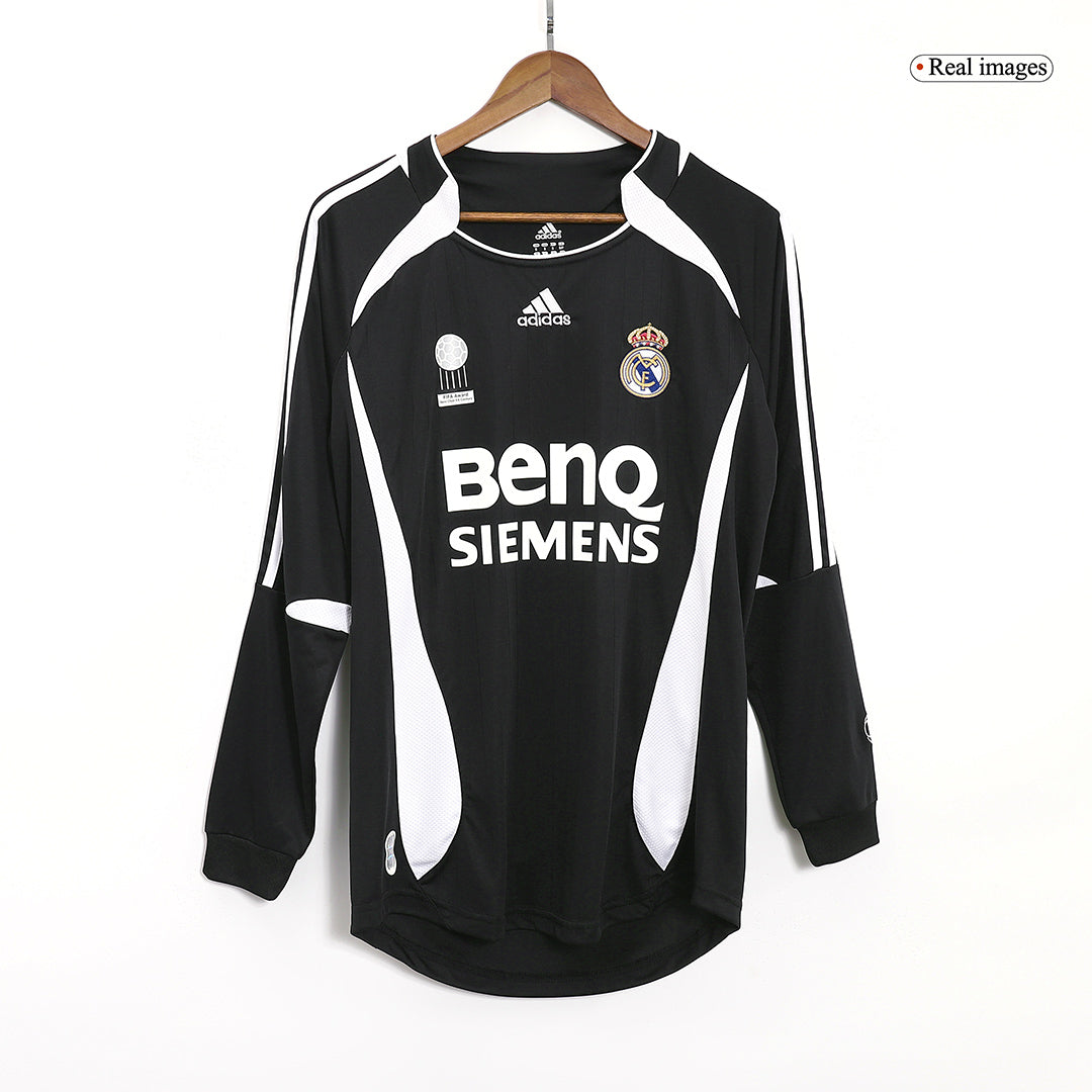 Retro Real Madrid Uitshirt Lange Mouwen 2006/07